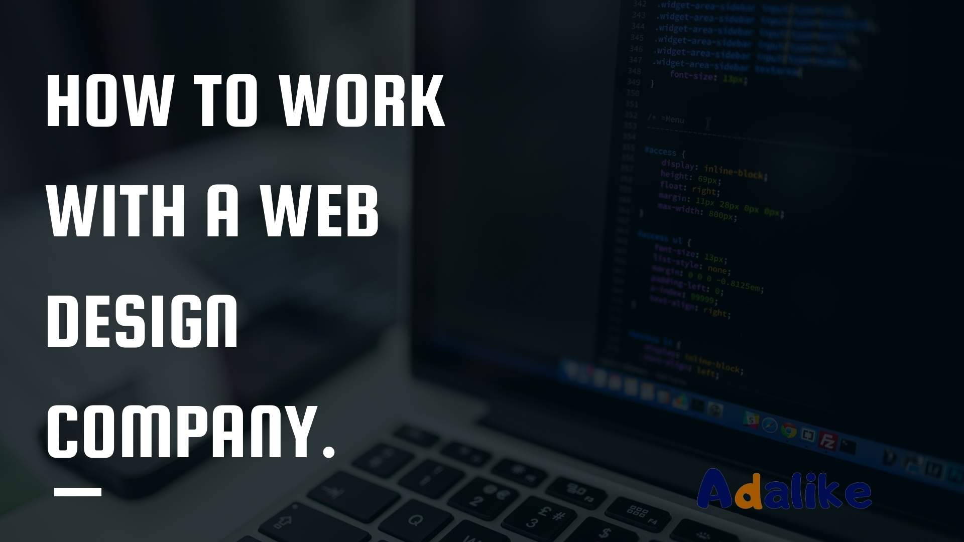 how to work with a web design company.
