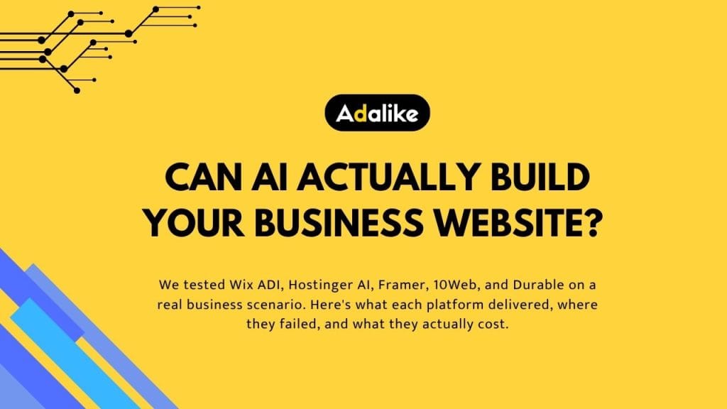 can ai actually build your business website
