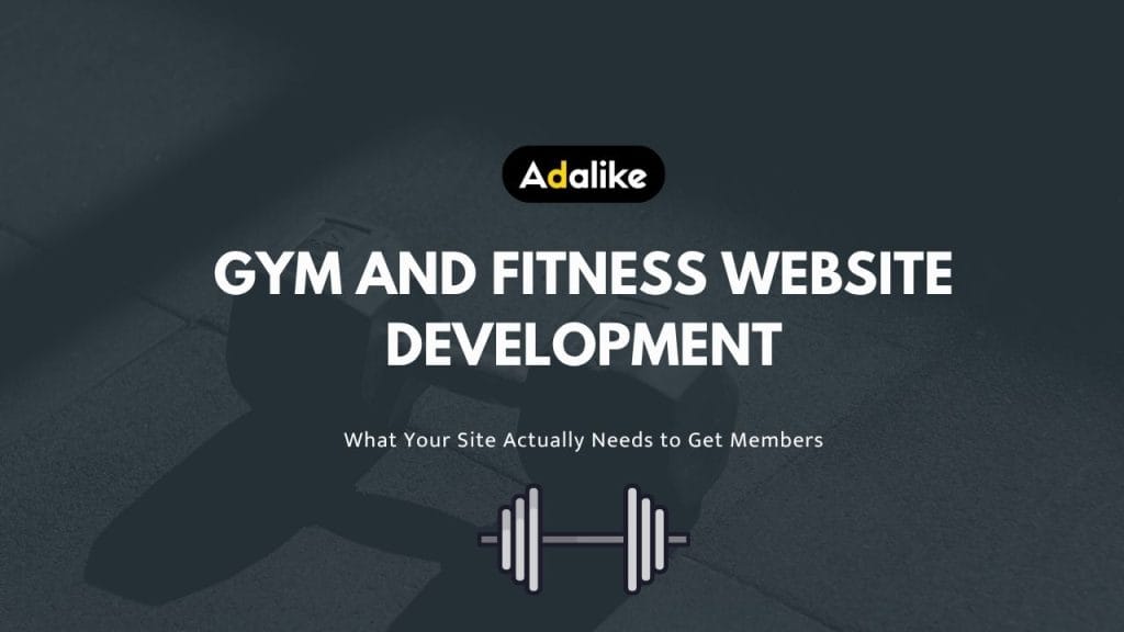 gym and fitness website development