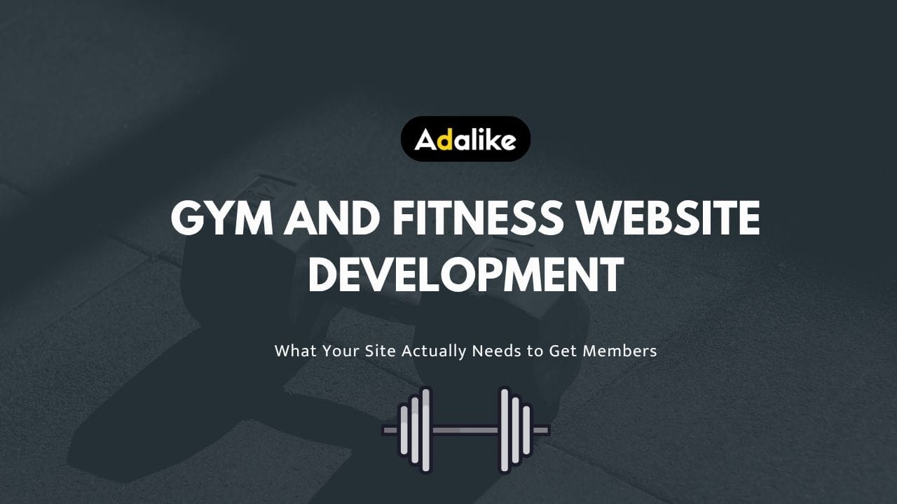 gym and fitness website development